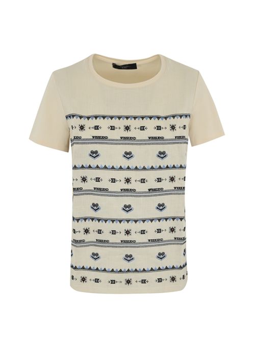 T-shirt Bondeno in cotone e lino WEEKEND MAX MARA | 2515941112600002